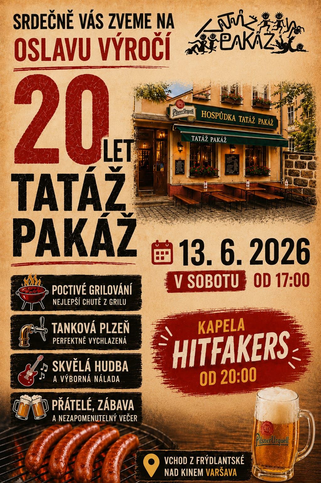 Plakát — Oslava 20 let Tatáže! 